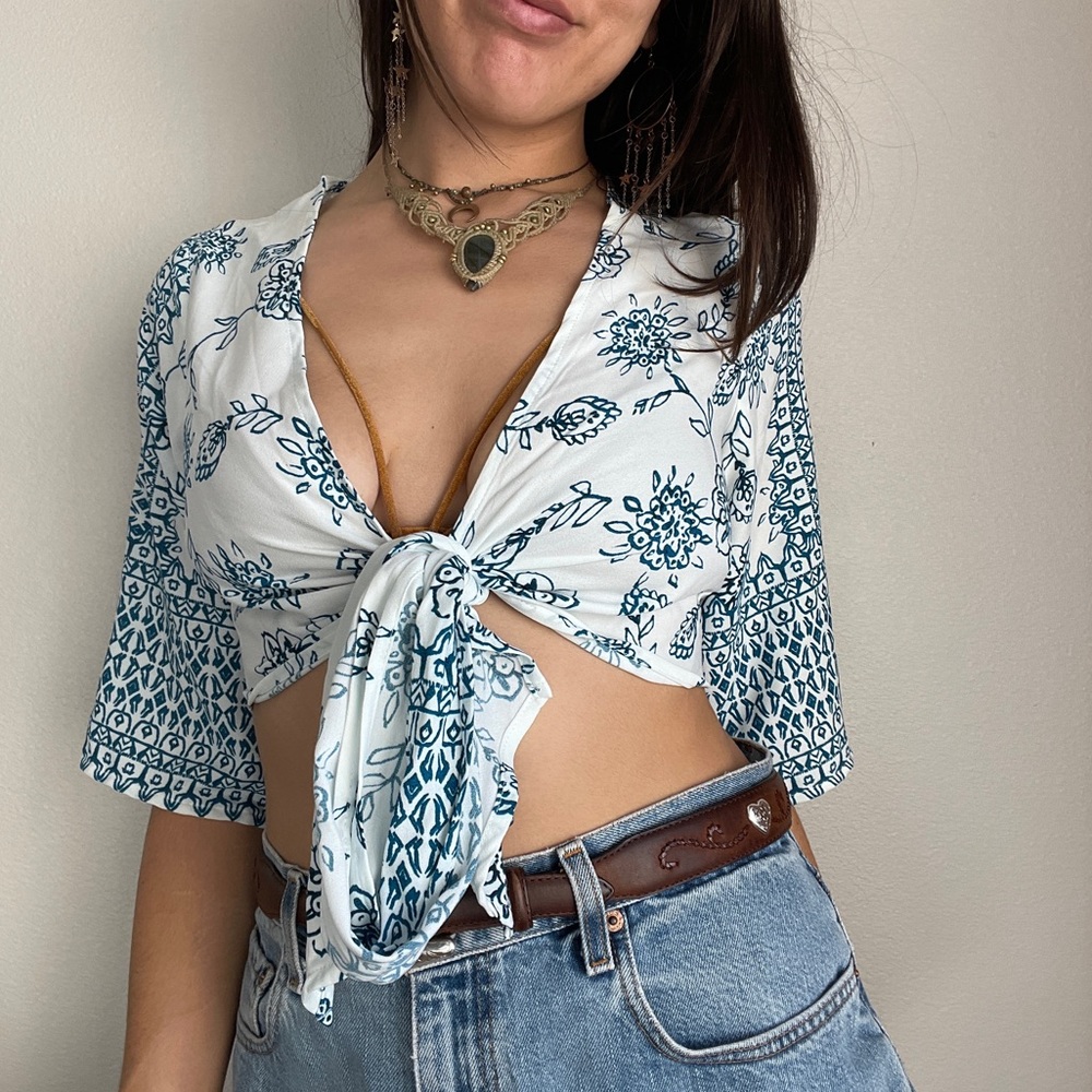 Mandala Wrap Crop Top